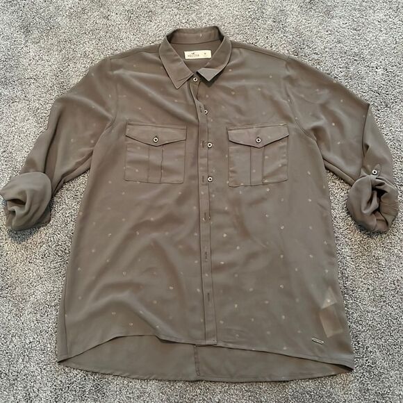 Hollister Button Up Blouse  - Picture 1 of 7